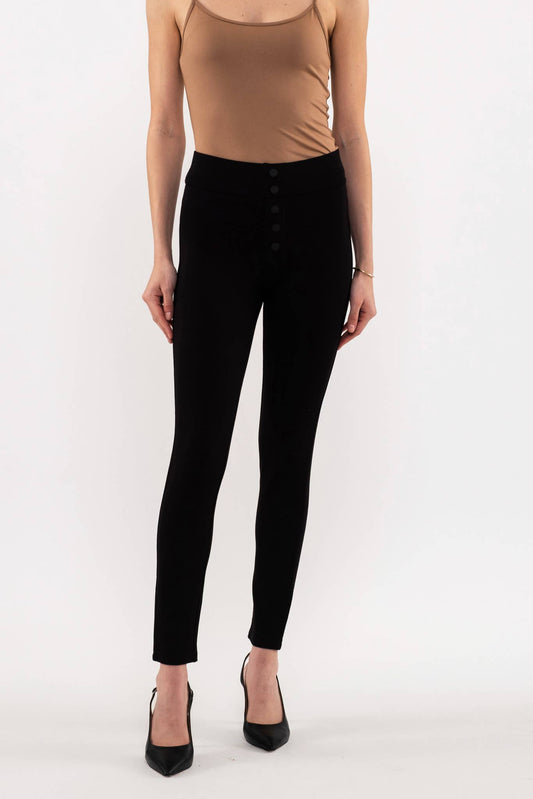 BUTTON DETAIL JEGGINGS