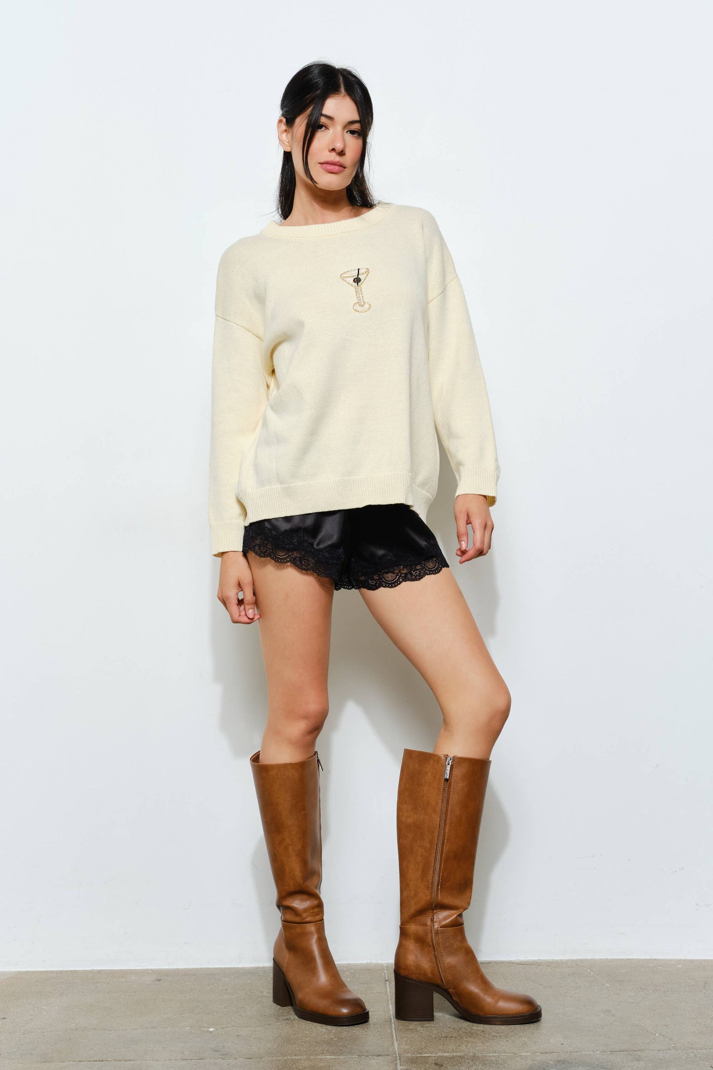 SORA MARTINI BEAD SWEATER - Trendy, Fun, Cozy