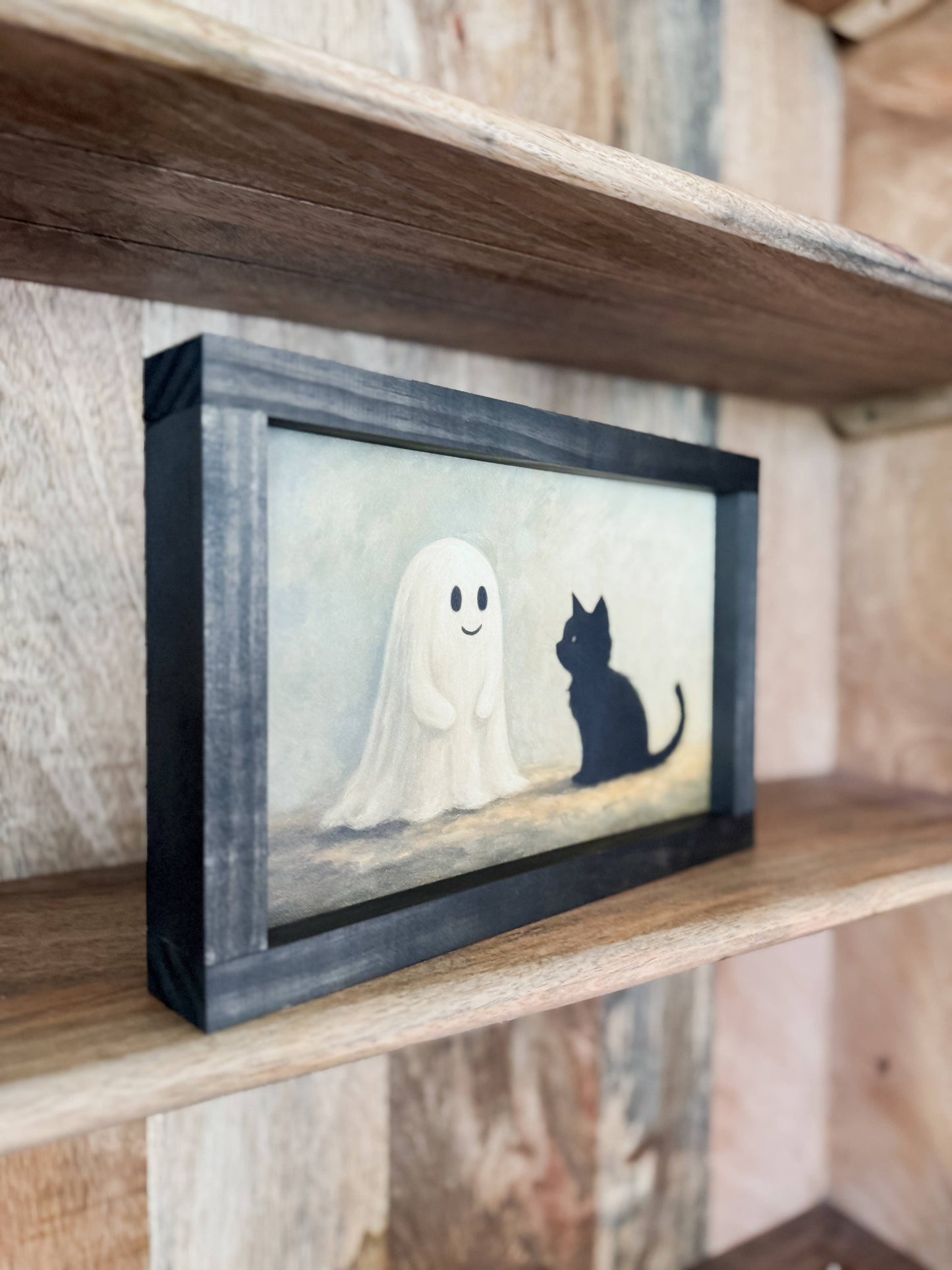 Ghost and Kitten | Halloween Decor