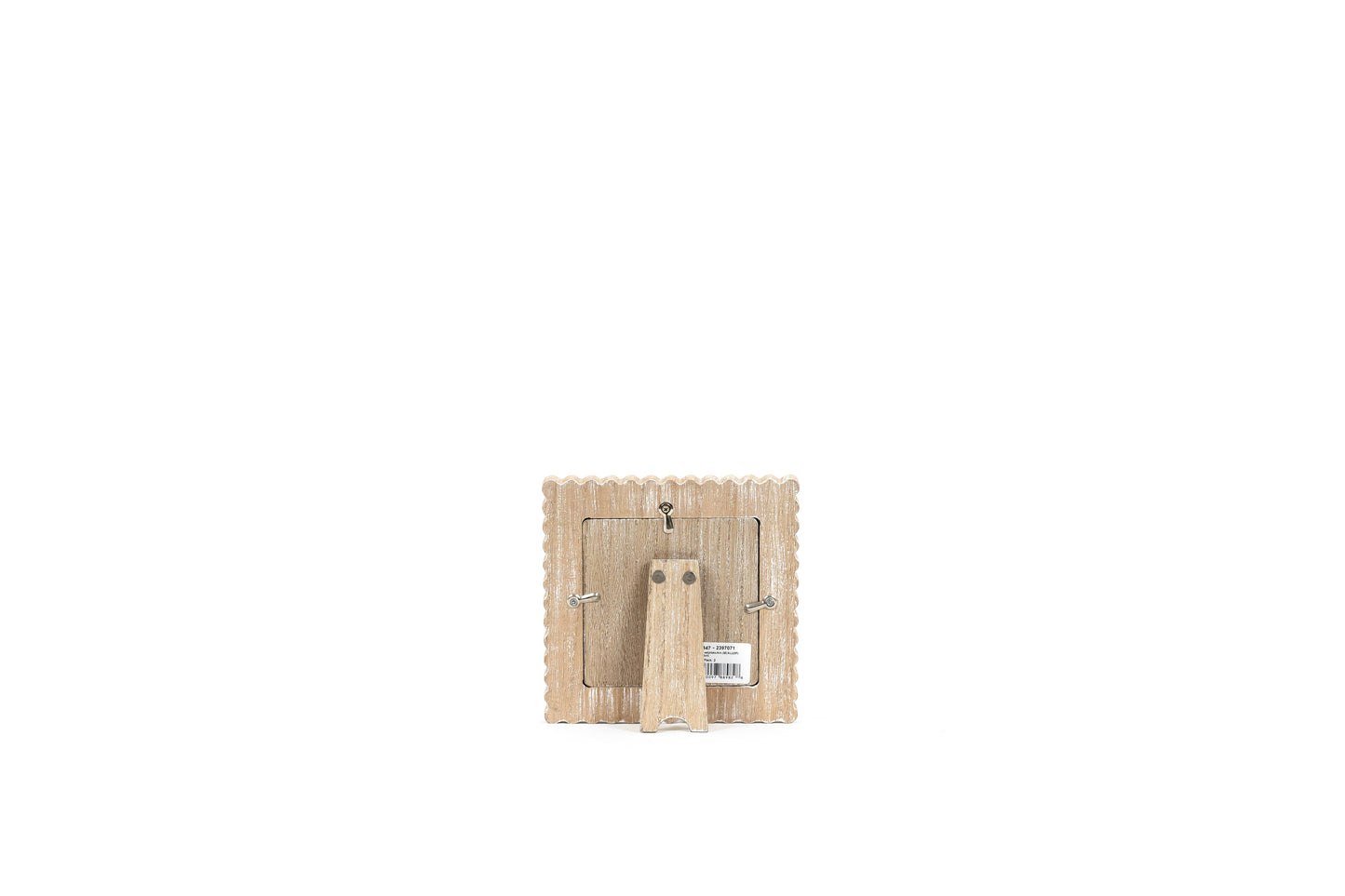 17019 - 6x6x1 wood photo frame (SCALLOP) (4x4) pic 11847