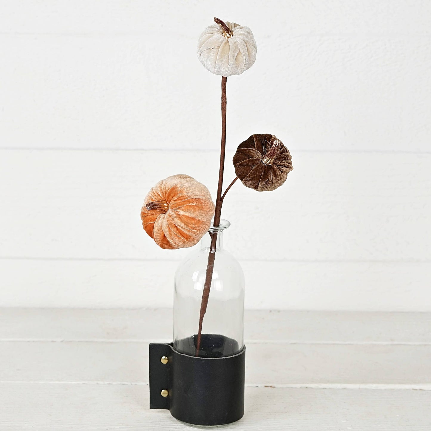 31350-15-inch Pick with mixed Velvet gold stem pumpkins