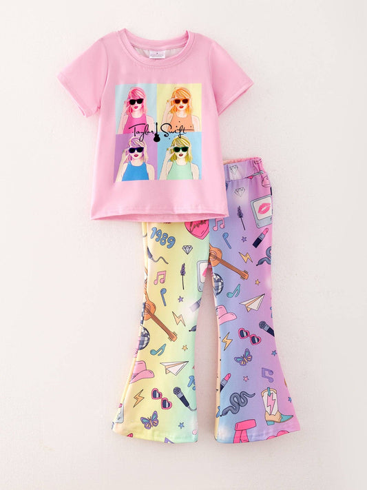 TS Print Girls Milk Silk Color Outfits