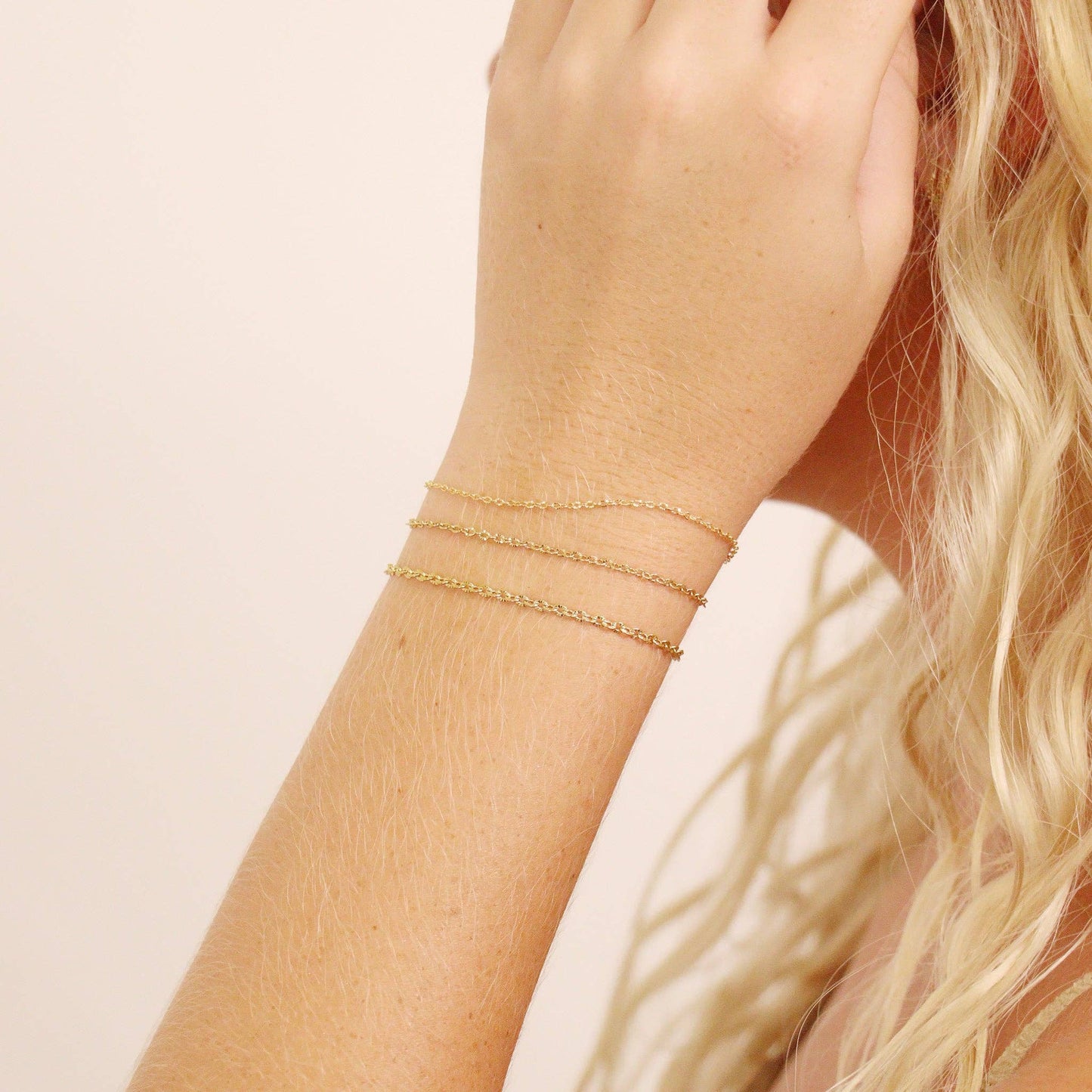18K Gold PVD Stainless Steel Crimped Oval Chain - By The Foot / SPL1030