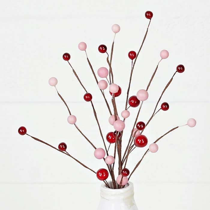 31245- 16in Pick-Red and Pink berries-