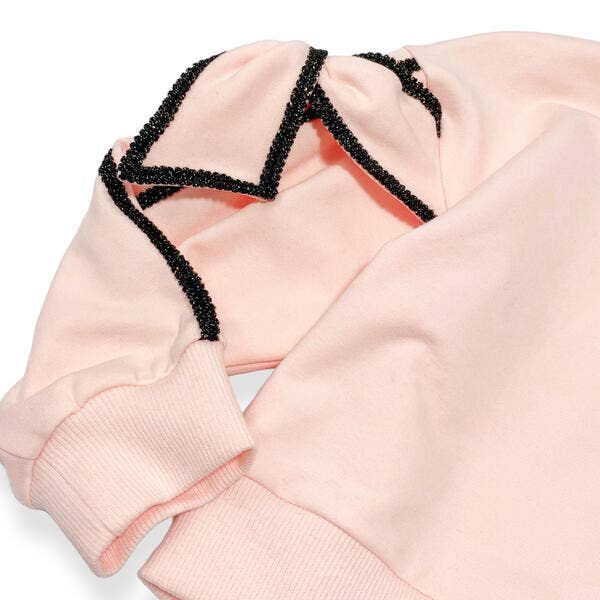 16350 Bow Slv Sweatshirt (2 Colors)