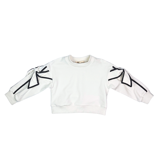 16350 Bow Slv Sweatshirt (2 Colors)