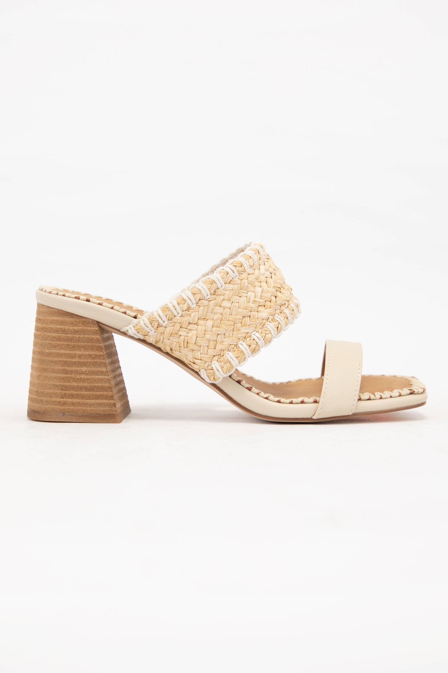 MANDY SEMI SQUARE TOE BLOCK HEEL