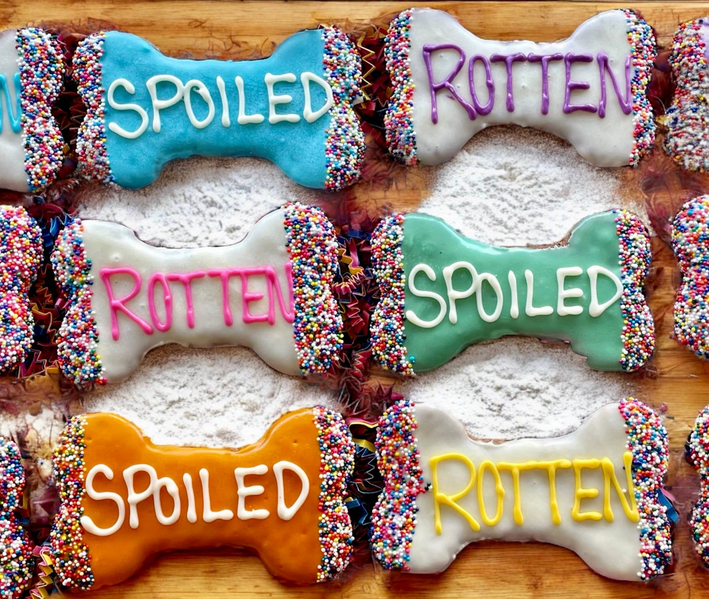 6 inch Spoiled Rotten dog bone treats