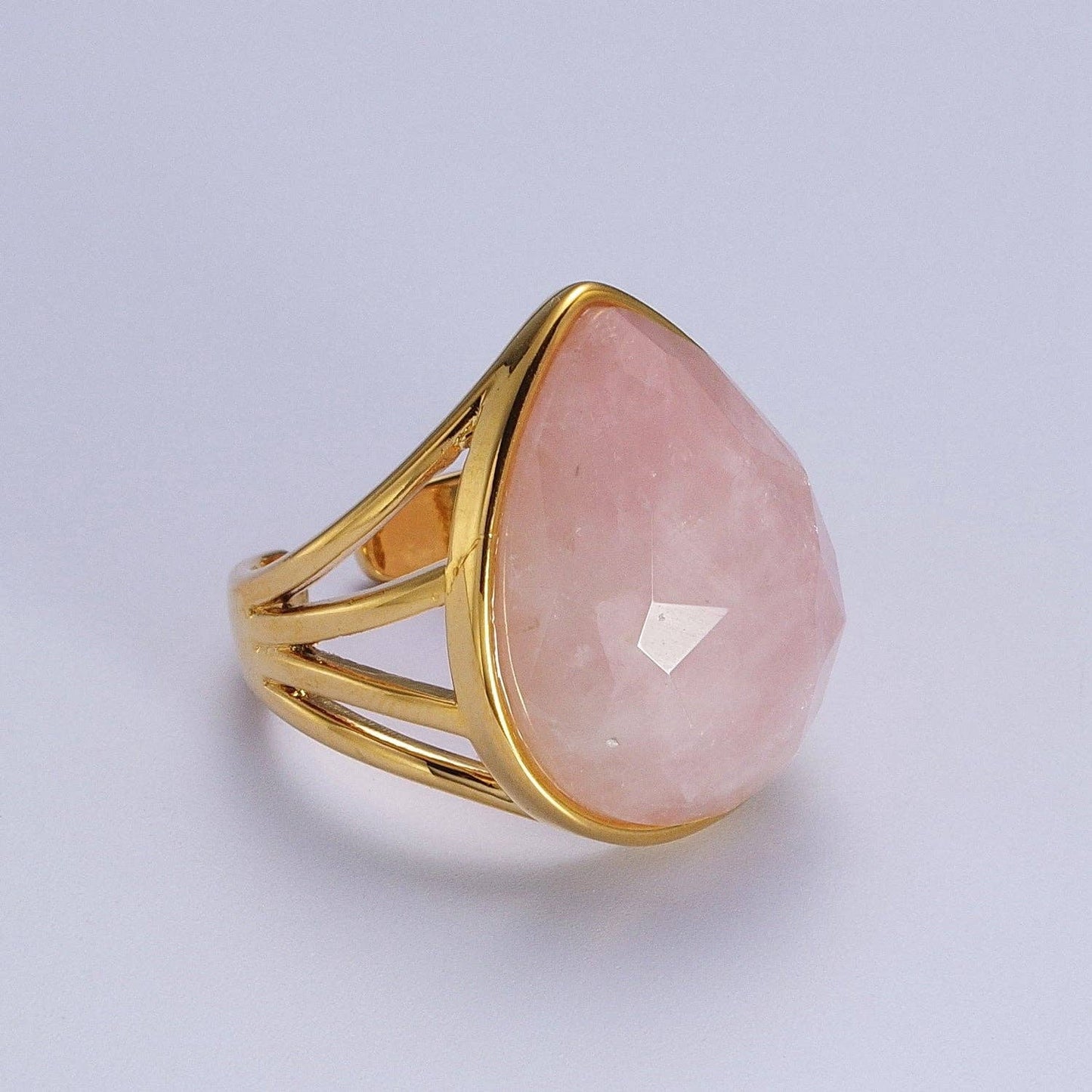 Colorful Teardrop Gemstone Ring Y446 ~Y451, Y459, Y480, Y481