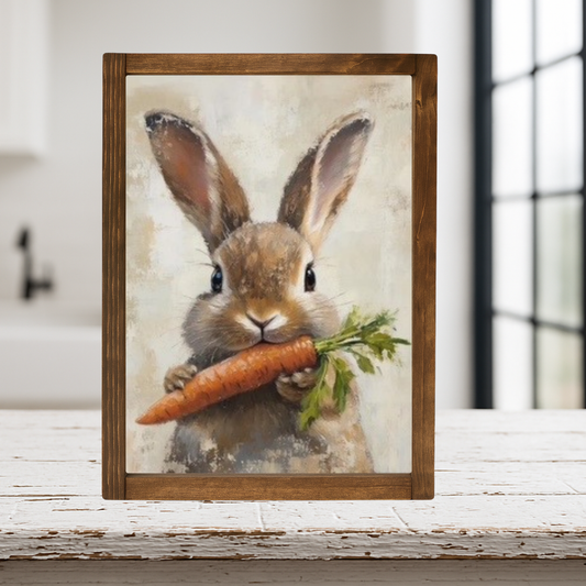 SP2584 - Bunny Munch Carrot Framed Print