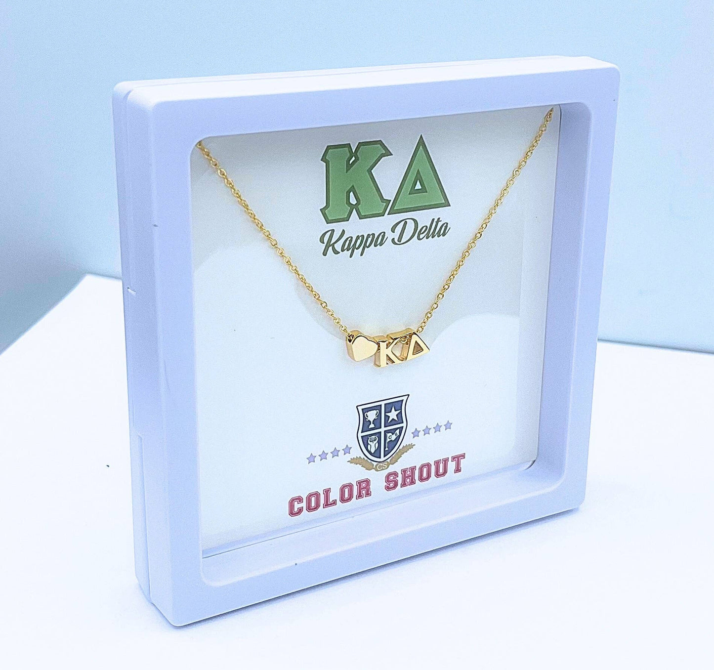 N202 KD-Kappa Delta Heart Necklace